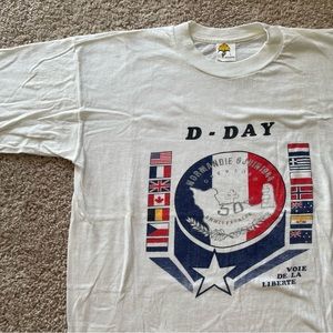 Vintage D-Day 50th Anniversary T-Shirt Large